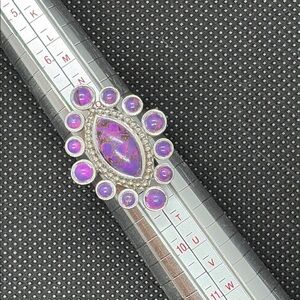 Mojave Turquoise Silver Adjustable Ring